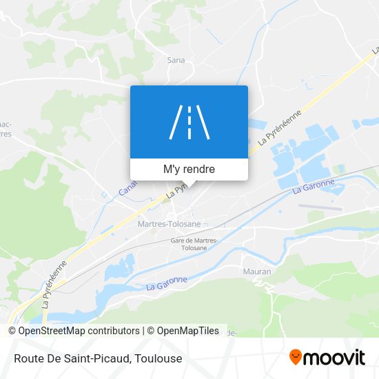 Route De Saint-Picaud plan