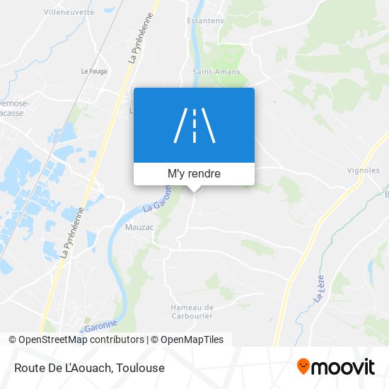 Route De L'Aouach plan