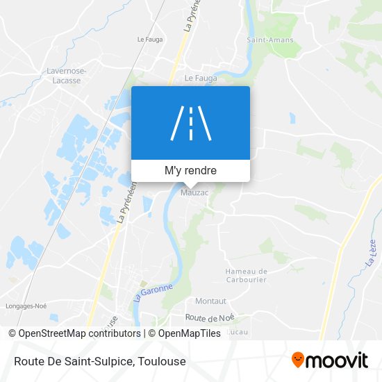 Route De Saint-Sulpice plan