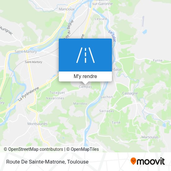 Route De Sainte-Matrone plan