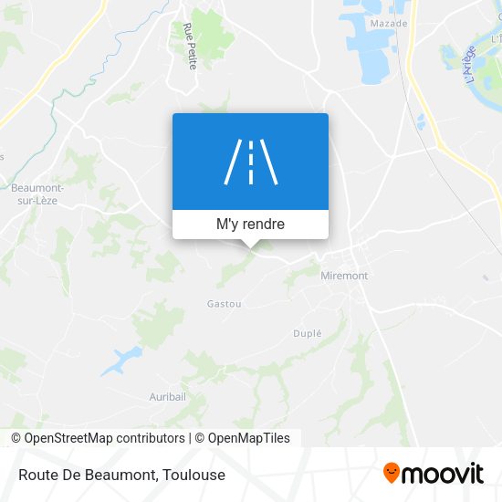 Route De Beaumont plan