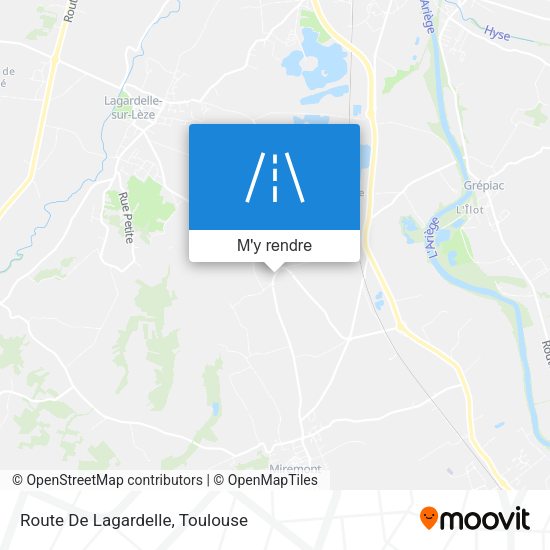 Route De Lagardelle plan