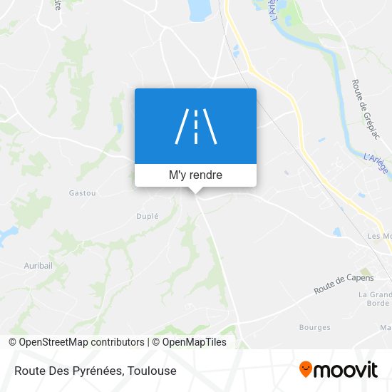 Route Des Pyrénées plan