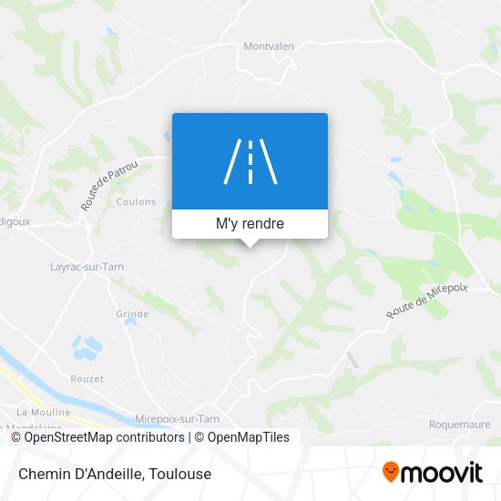 Chemin D'Andeille plan