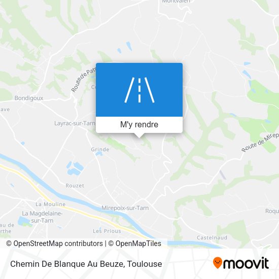 Chemin De Blanque Au Beuze plan