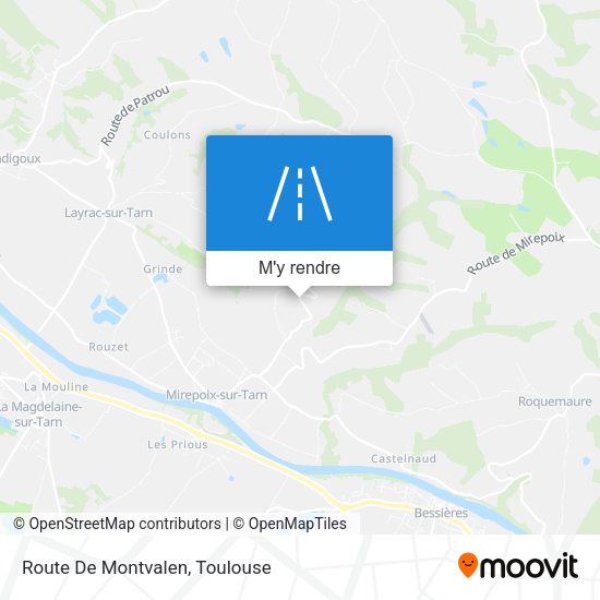 Route De Montvalen plan