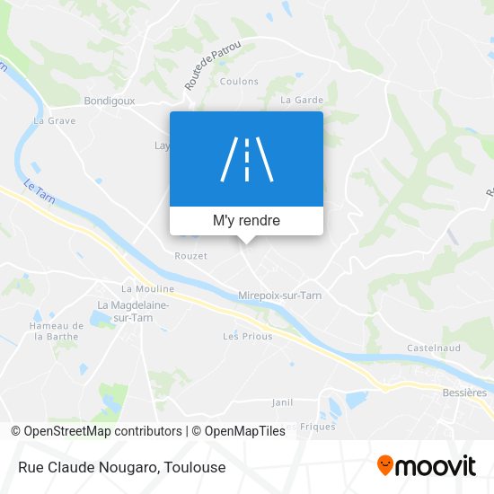 Rue Claude Nougaro plan