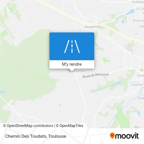 Chemin Des Toudats plan
