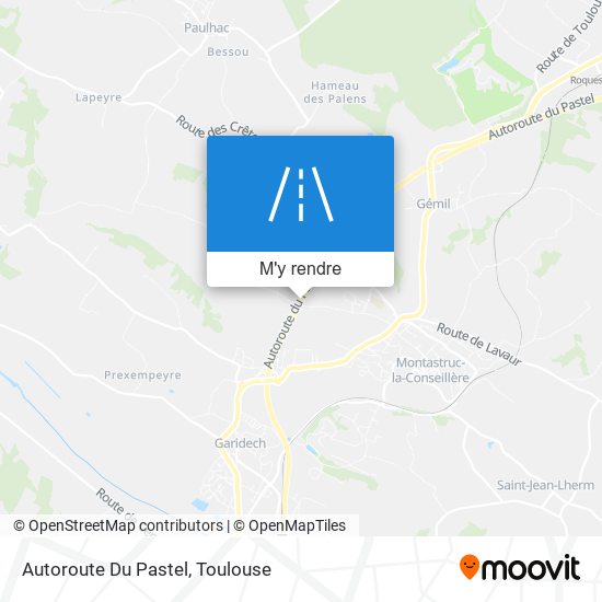 Autoroute Du Pastel plan