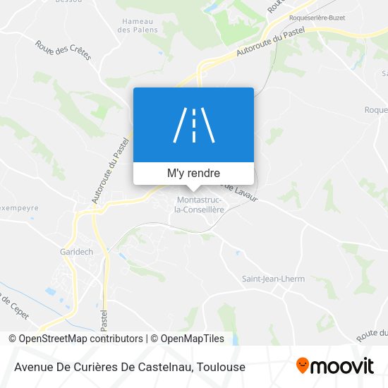 Avenue De Curières De Castelnau plan