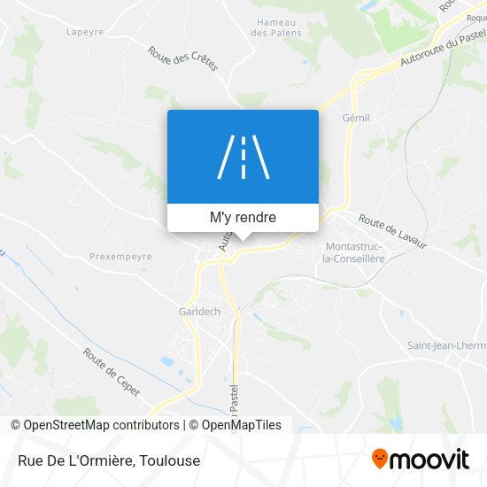 Rue De L'Ormière plan