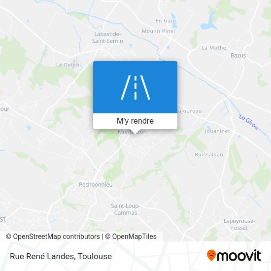 Rue René Landes plan
