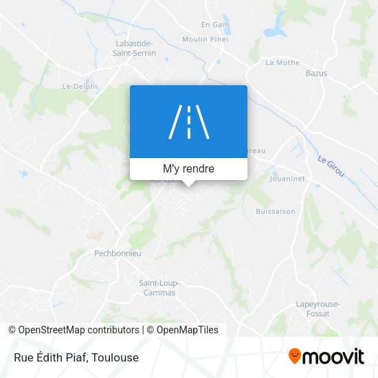 Rue Édith Piaf plan