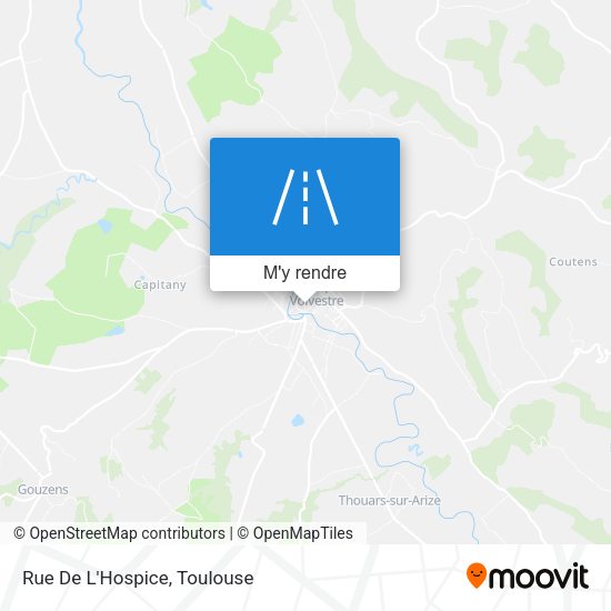 Rue De L'Hospice plan