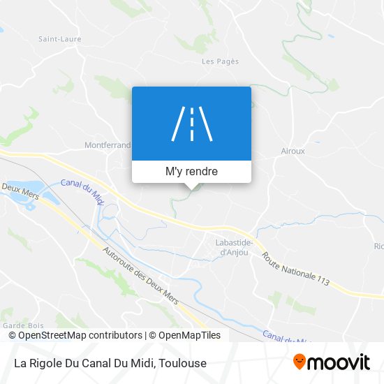 La Rigole Du Canal Du Midi plan