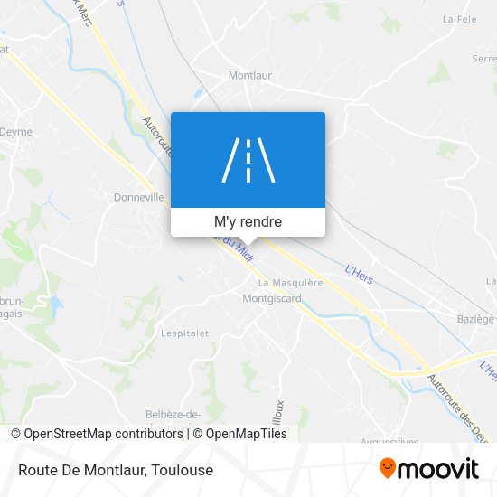 Route De Montlaur plan
