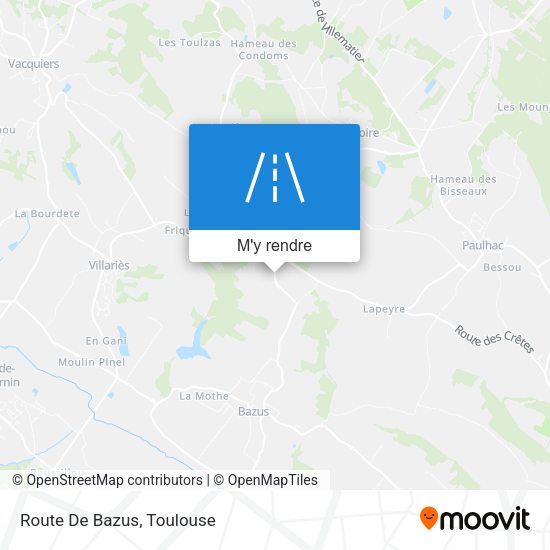 Route De Bazus plan