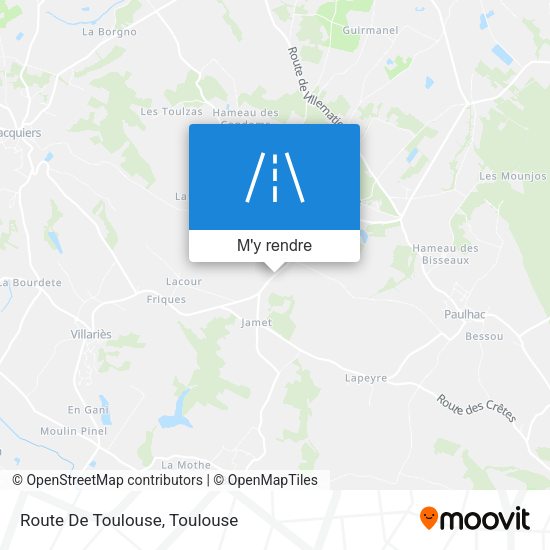 Route De Toulouse plan