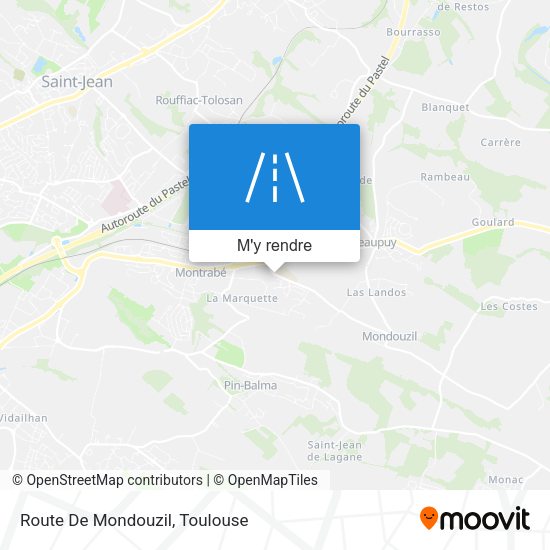 Route De Mondouzil plan