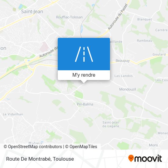 Route De Montrabé plan