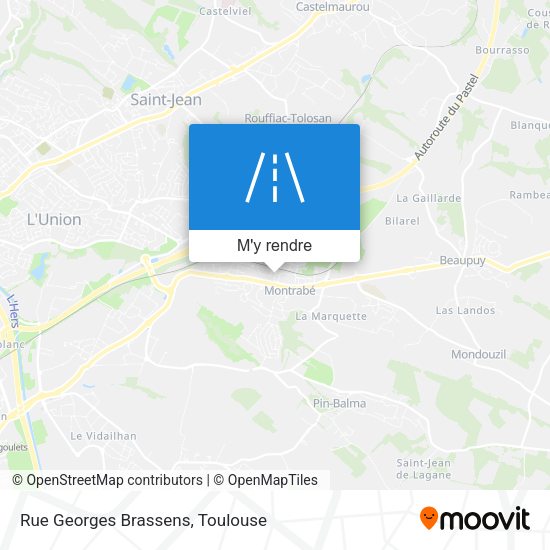 Rue Georges Brassens plan