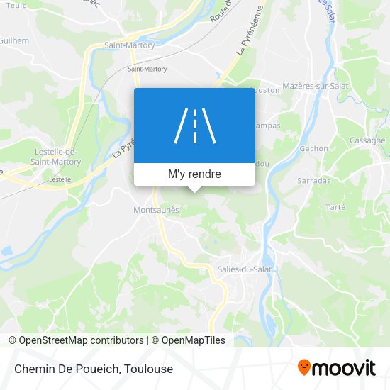Chemin De Poueich plan