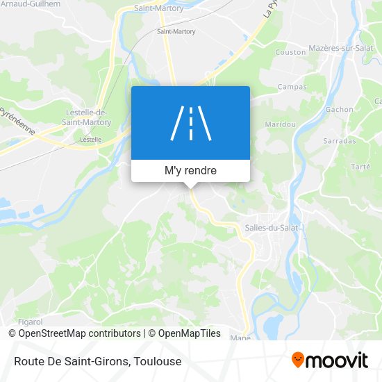 Route De Saint-Girons plan