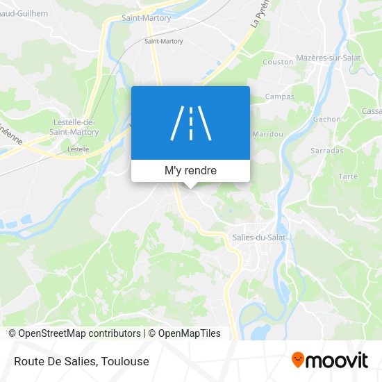 Route De Salies plan