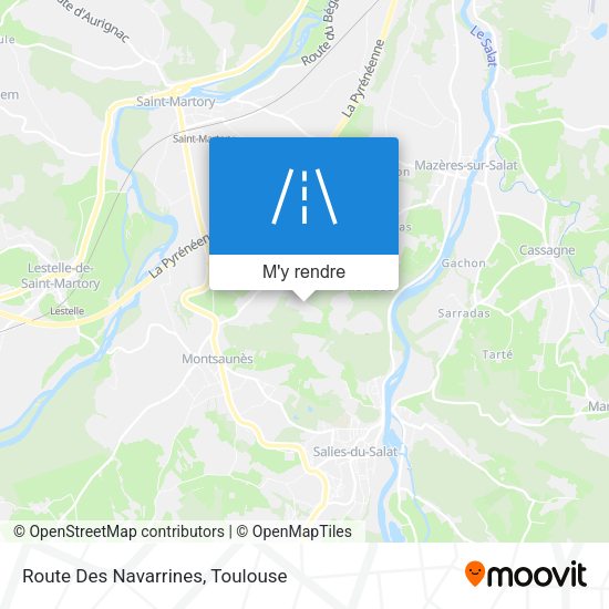 Route Des Navarrines plan