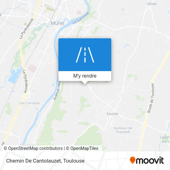 Chemin De Cantolauzet plan
