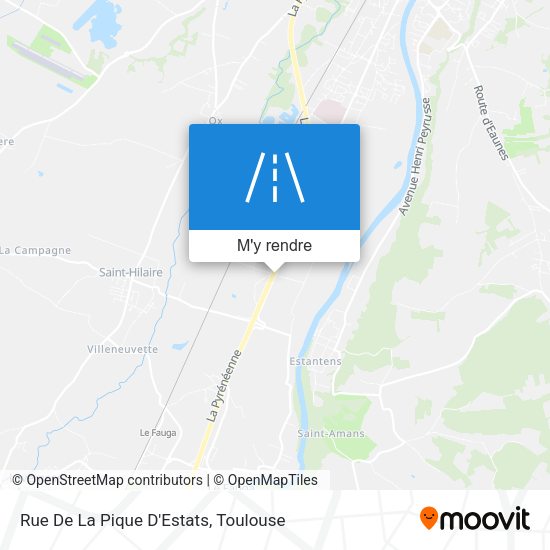 Rue De La Pique D'Estats plan