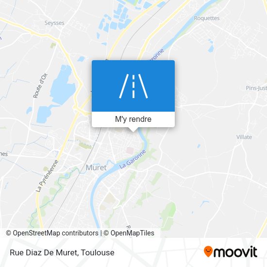 Rue Diaz De Muret plan