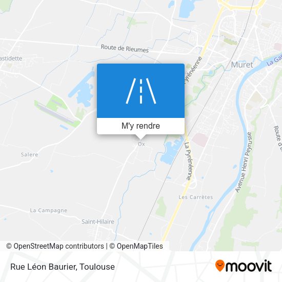Rue Léon Baurier plan