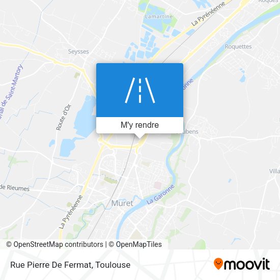 Rue Pierre De Fermat plan