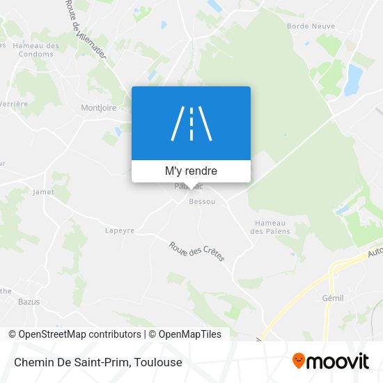 Chemin De Saint-Prim plan