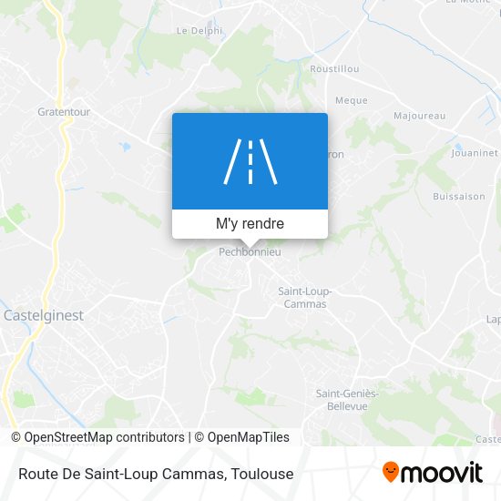 Route De Saint-Loup Cammas plan