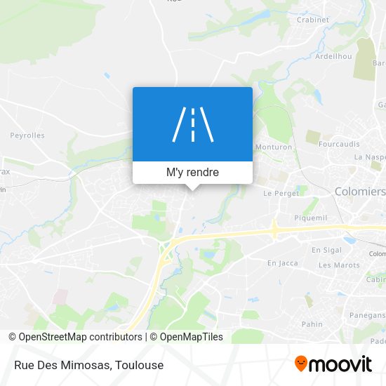 Rue Des Mimosas plan