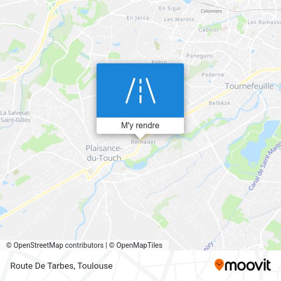 Route De Tarbes plan