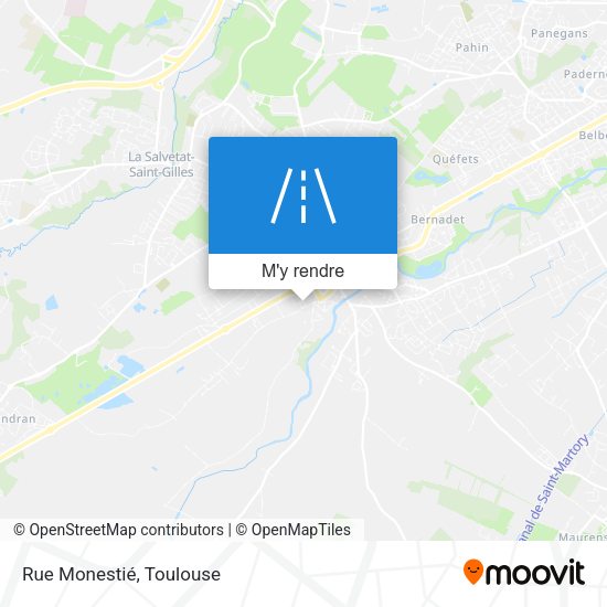 Rue Monestié plan