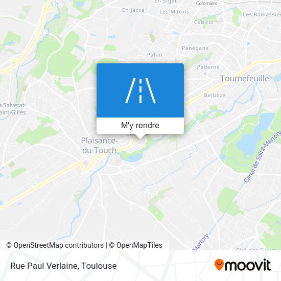 Rue Paul Verlaine plan