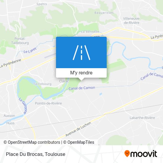 Place Du Brocas plan