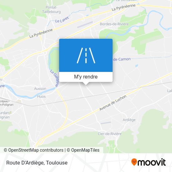 Route D'Ardiège plan