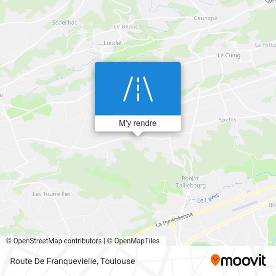 Route De Franquevielle plan