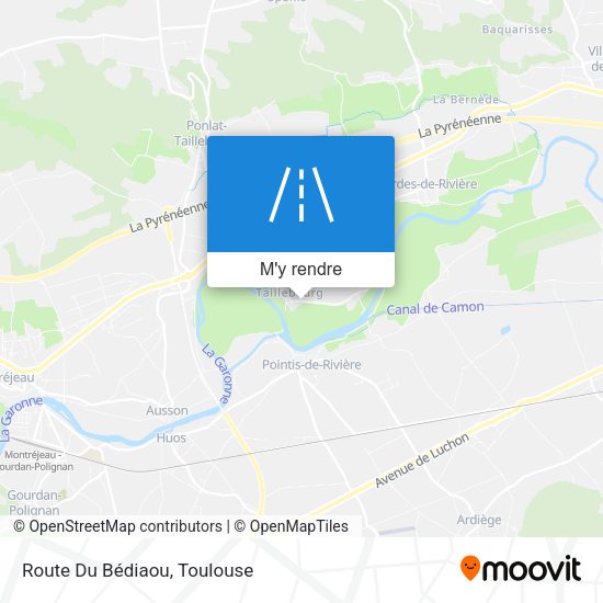 Route Du Bédiaou plan