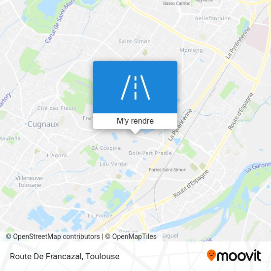 Route De Francazal plan