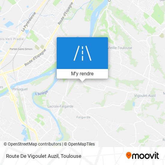 Route De Vigoulet Auzil plan