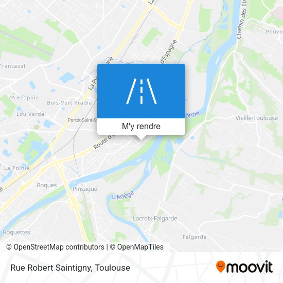 Rue Robert Saintigny plan