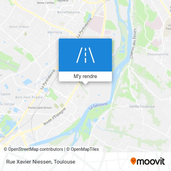 Rue Xavier Niessen plan