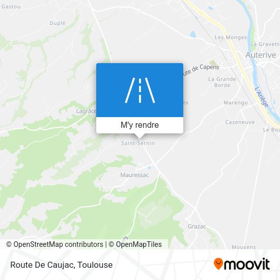 Route De Caujac plan