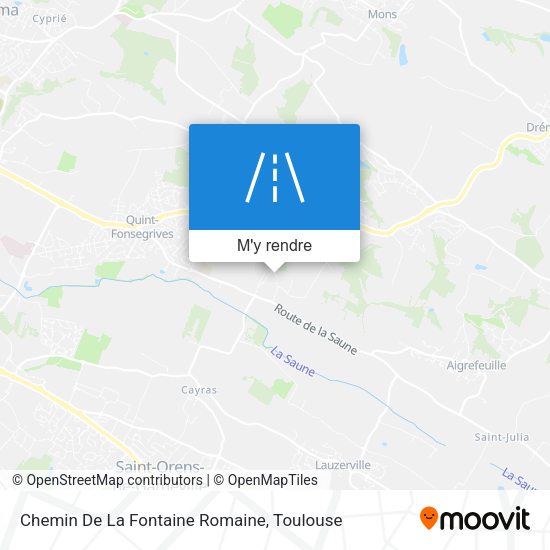 Chemin De La Fontaine Romaine plan